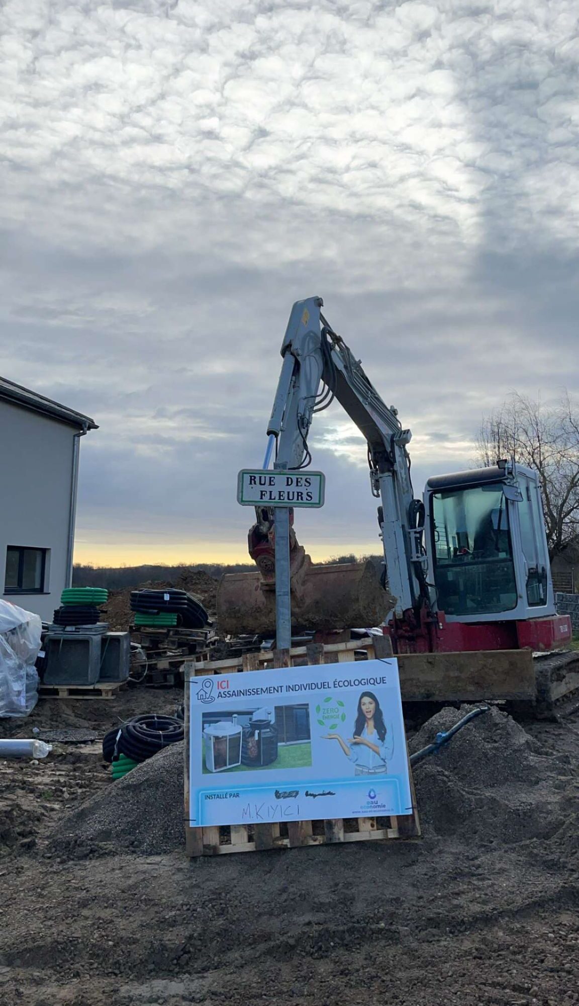 Installation réussie de trois systèmes d&#8217;assainissement non collectif KINGSPAN EPUR PASSIVE 6EH à Soppe-le-bas, en Alsace Riedisheim