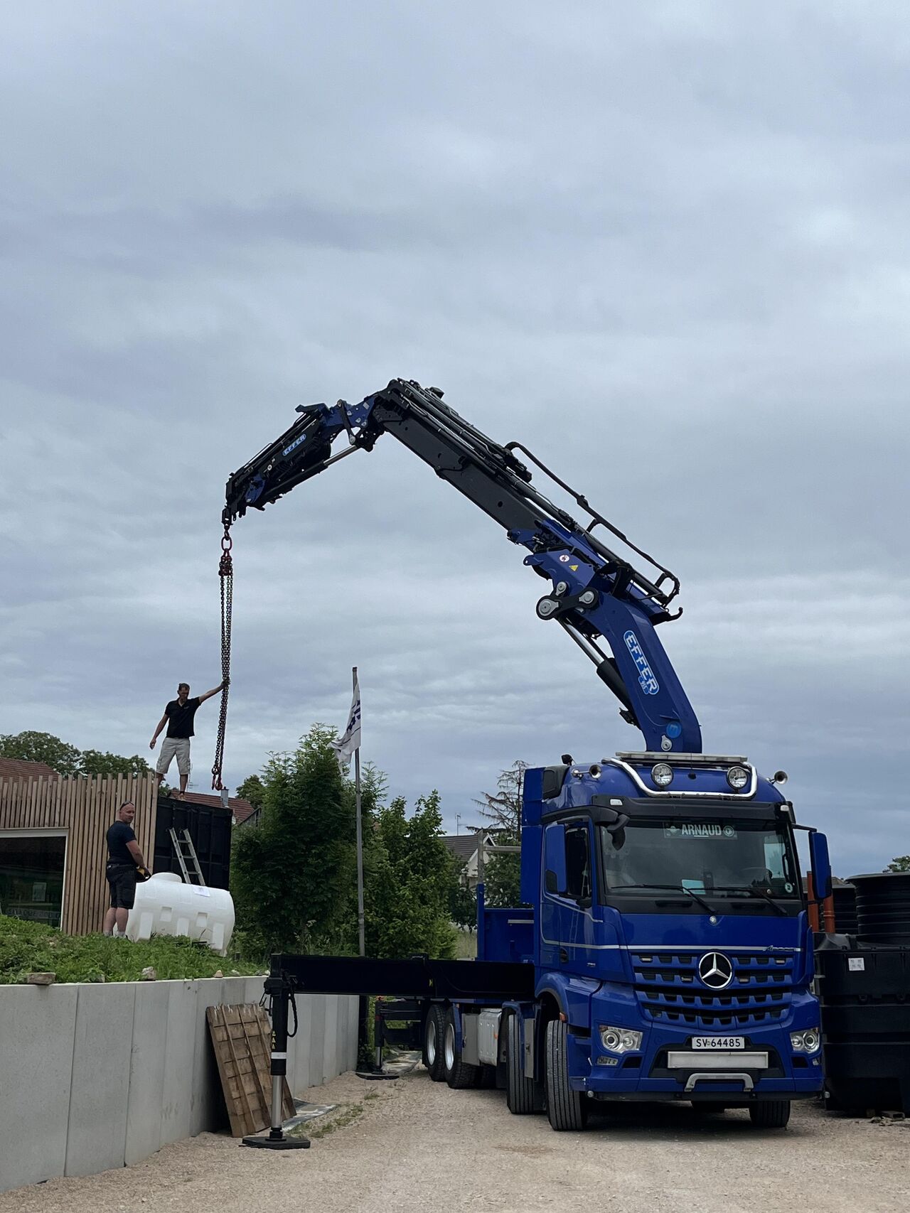 Nouveau camion : Mercedes-Benz | Grue EFFER 95T/m ! Rixheim